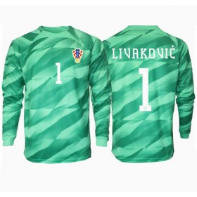 Kroatien Dominik Livakovic #1 Målvakt Borta Kläder EM 2024 Långärmad
